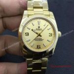 High Quality All Gold Rolex Explorer Replica Watch 36mm With Gold Dial
